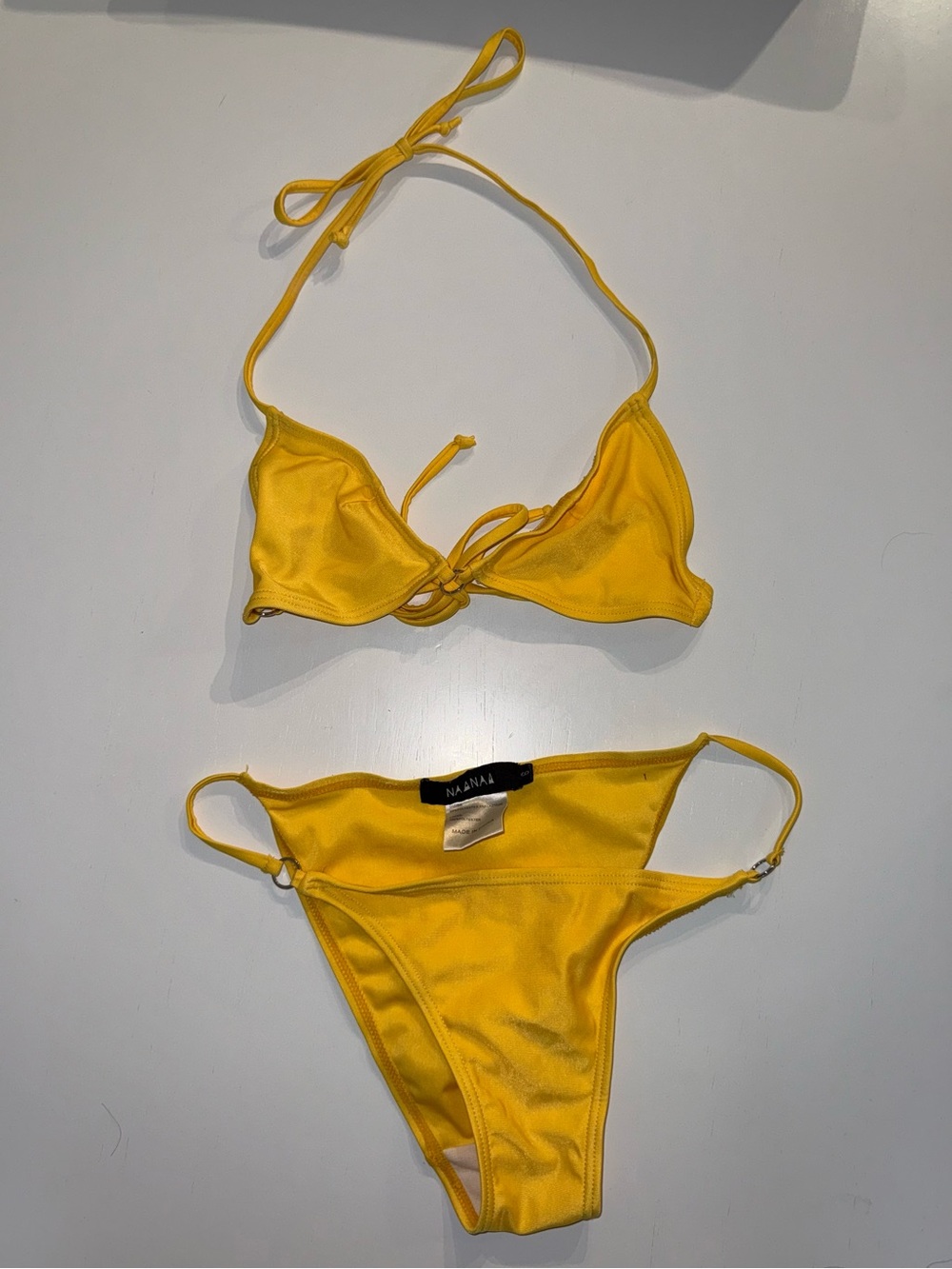 Yellow Bikini Two-Piece Set